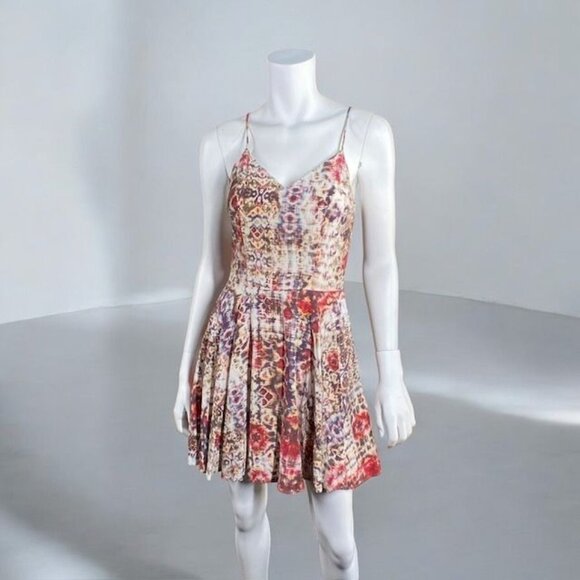 Lavender Brown Mini Fit and Flare Dress Multicolor, Size X-Small - Picture 13 of 16